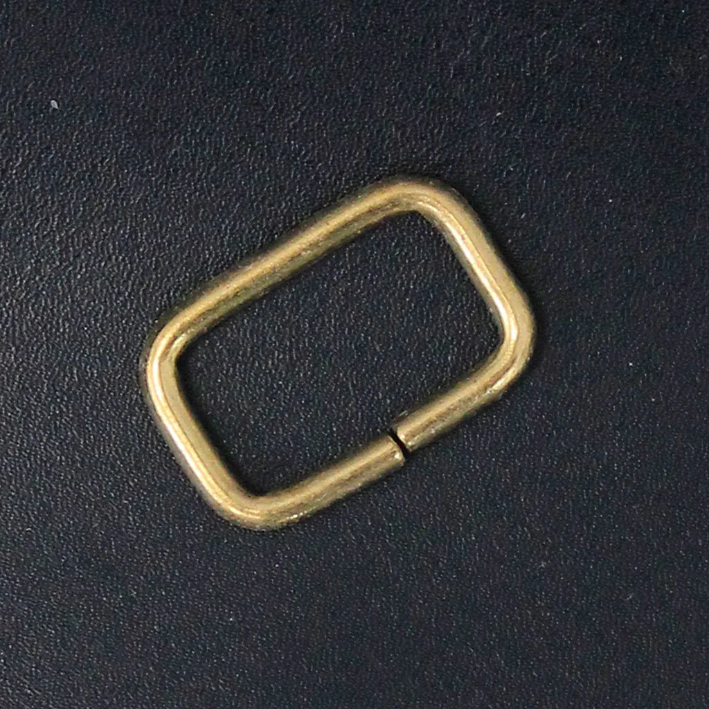 100 pcs 3/4'' Gold Rectangle Box Rings #ZD9687G - Image 3