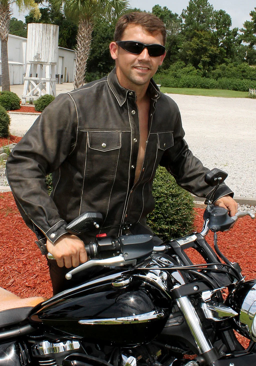 Classic Vintage Leather Shirt - Jean Style Jacket #MSA9012N (XL-2X) - Image 5