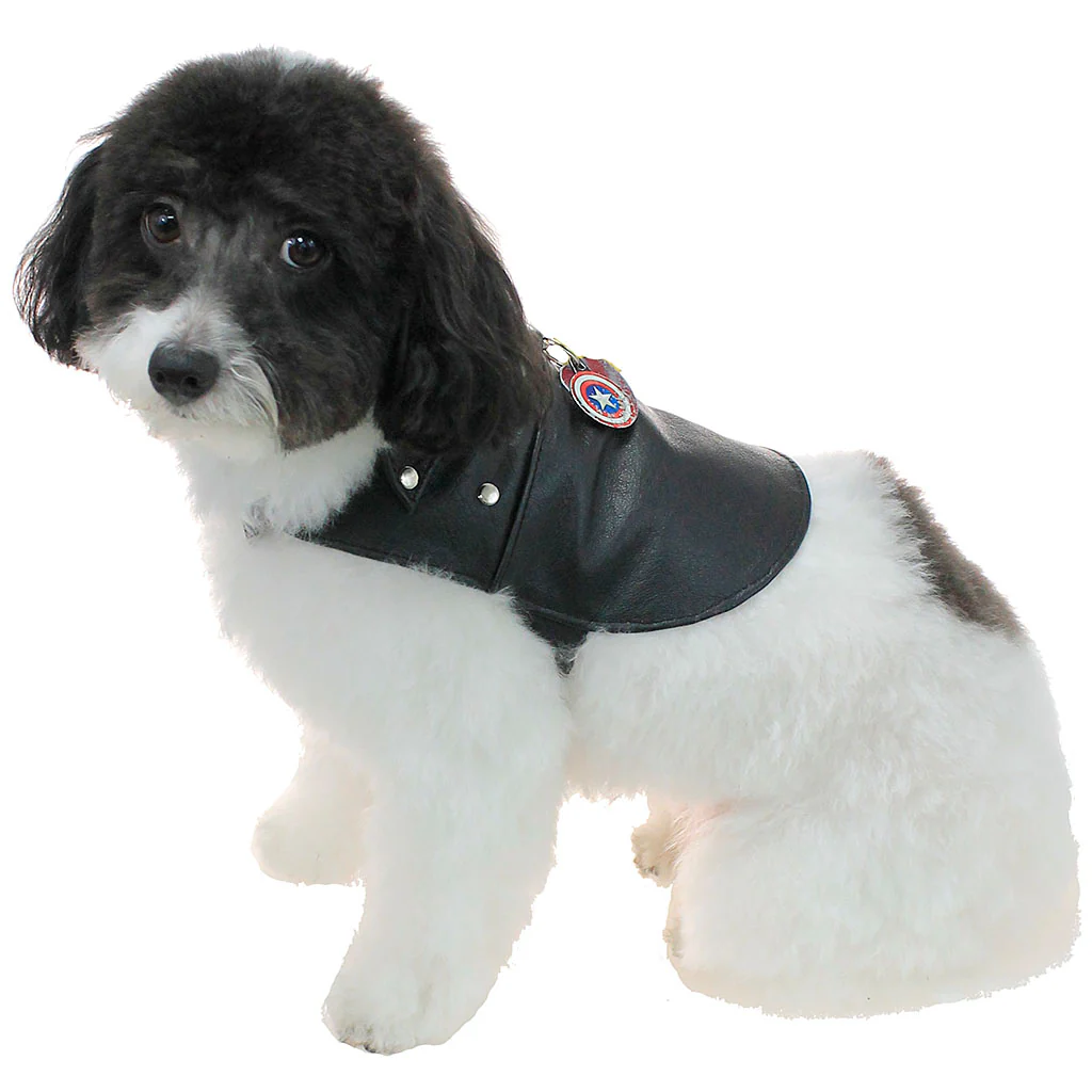 Doggie Leather Biker Coat - Genuine Leather Made in USA #DC2401RPK - Image 5