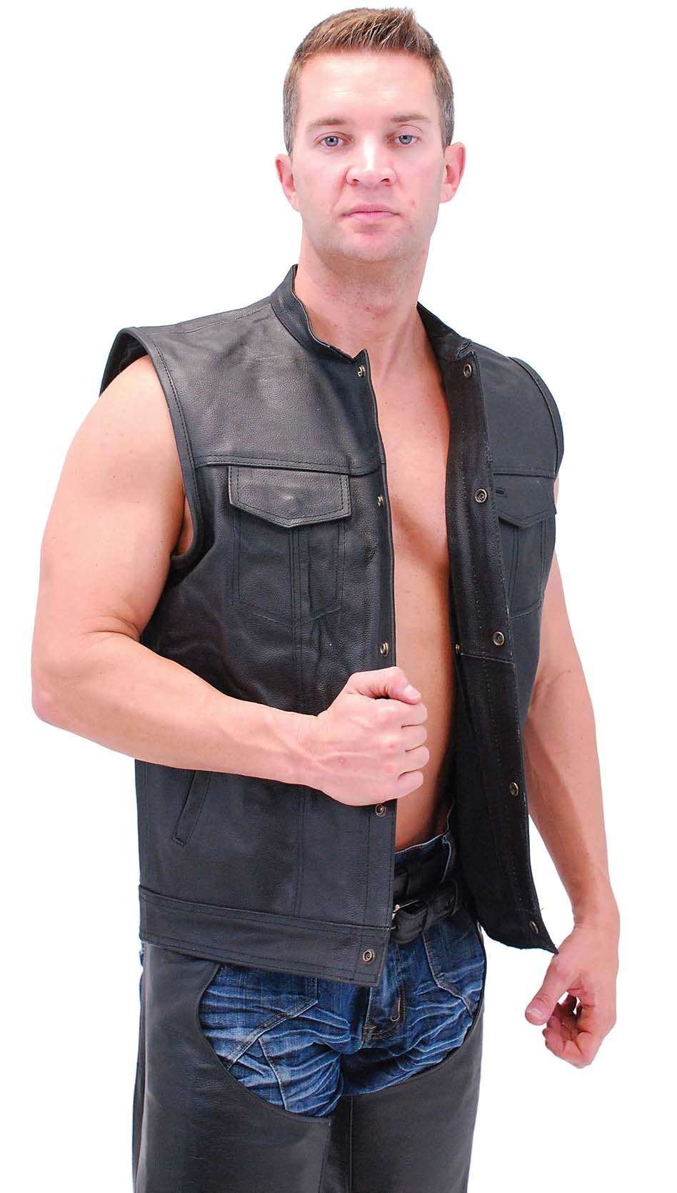 Men's Concealed Pocket Club Vest w/1 Piece Back #VM320GK (40-52) - Image 3