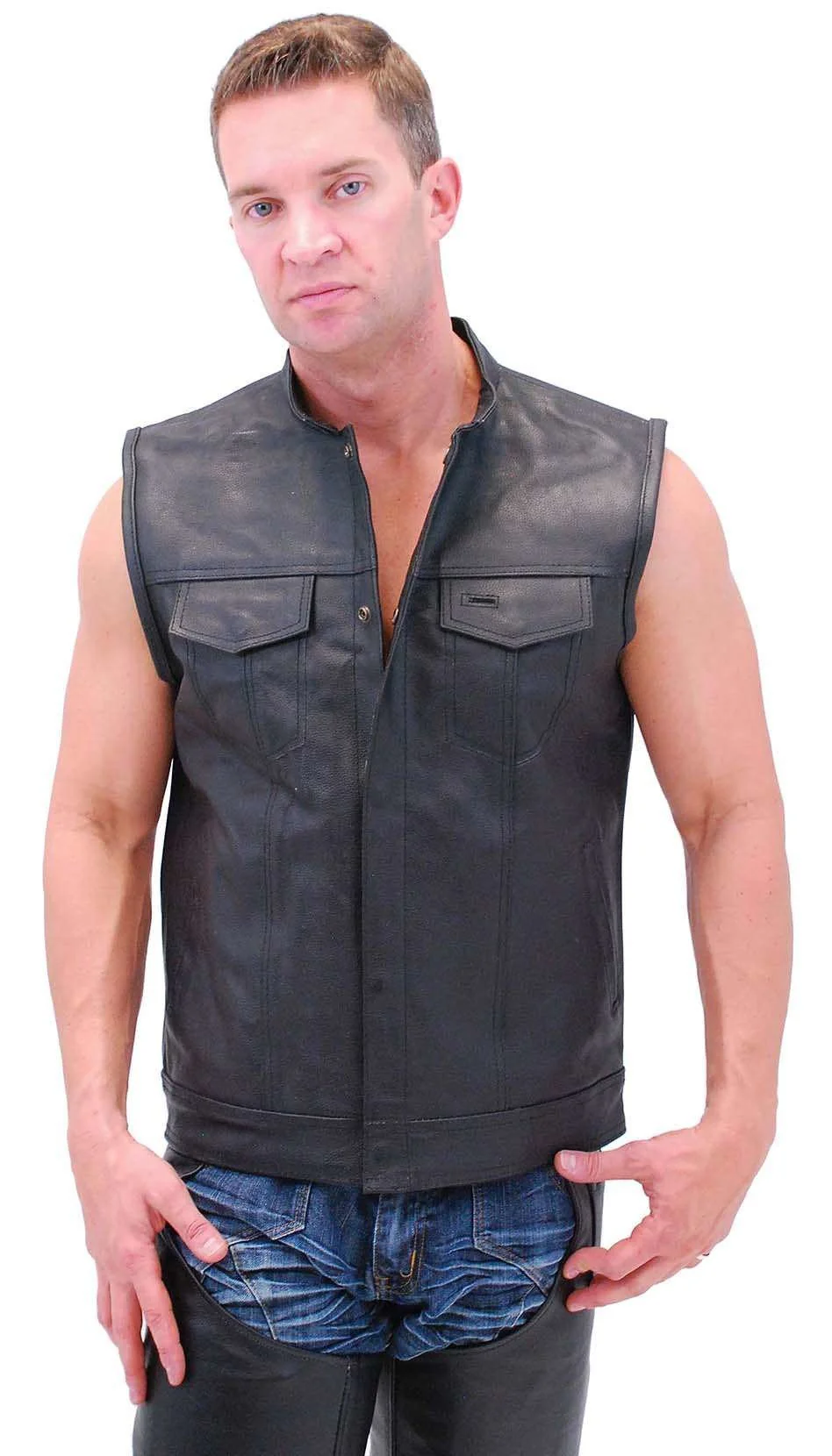 Men's Concealed Pocket Club Vest w/1 Piece Back #VM320GK (40-52) - Image 4