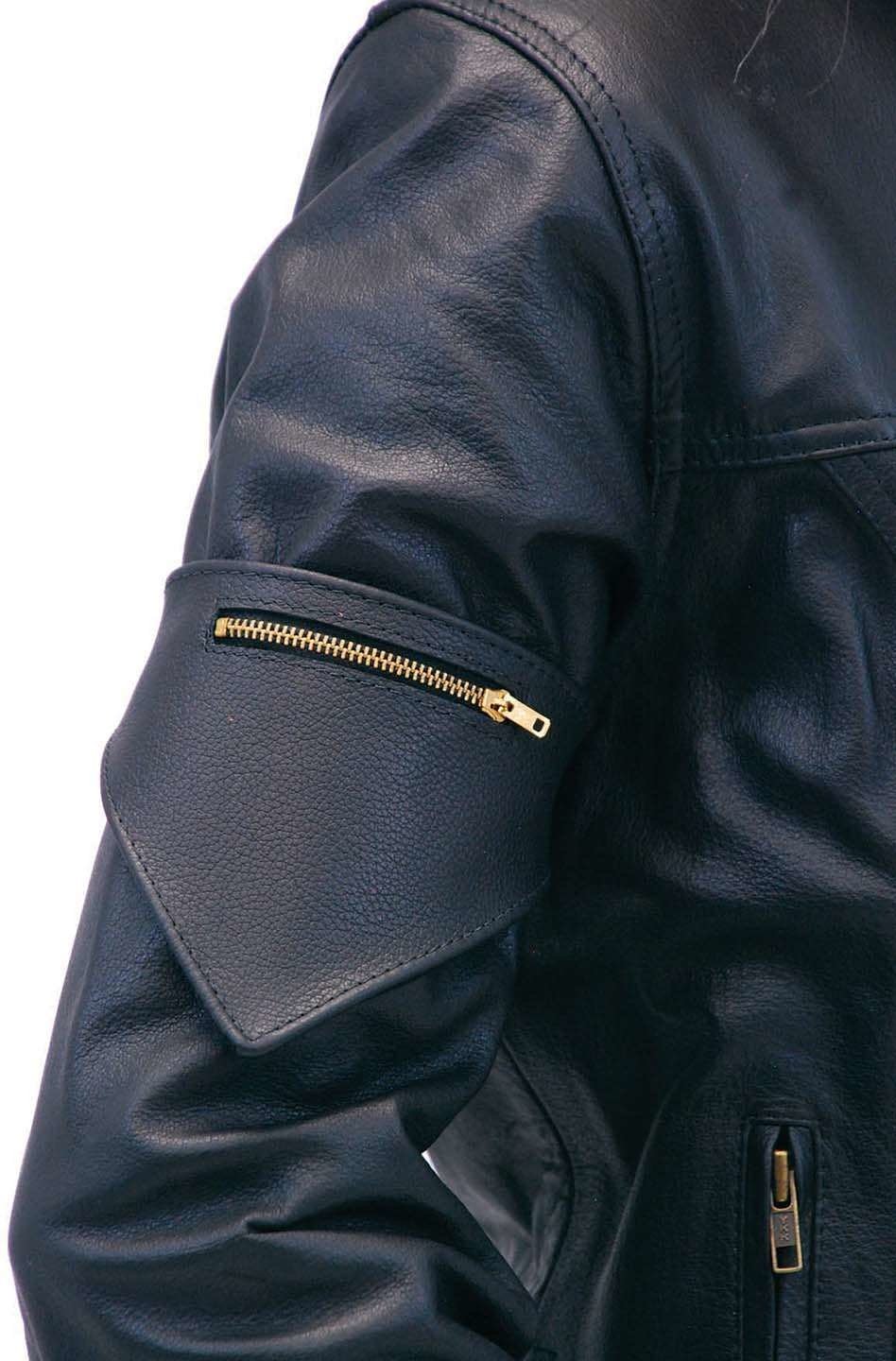 Leather Boot Scarf or Arm Band w/Zip Pocket #AB13061ZK () - Image 3