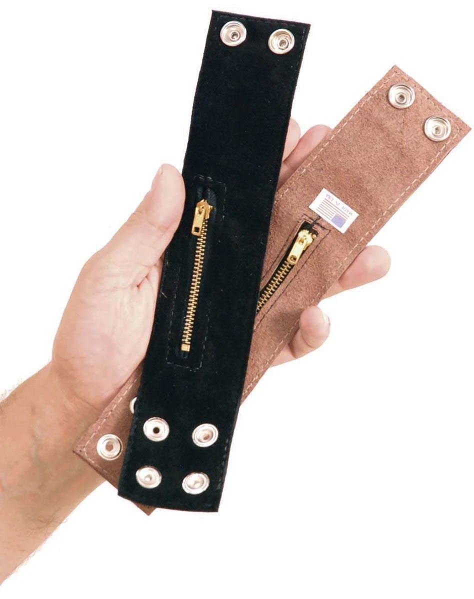Leather Concealed Wrist Wallet - 2 Inch Wide #WW4024 - Image 3