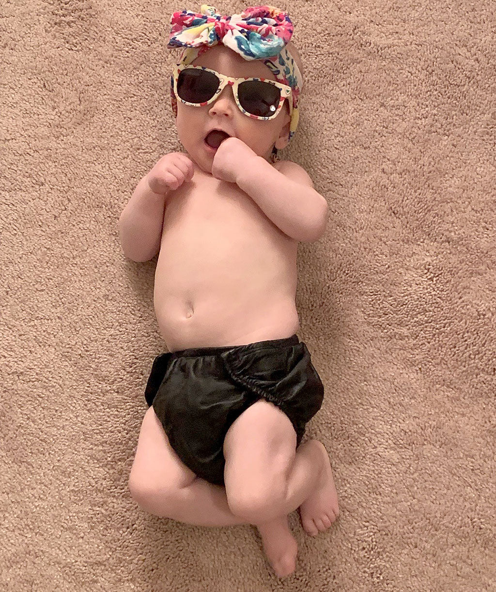 Genuine Leather Diaper Cover #A604DC - Image 3