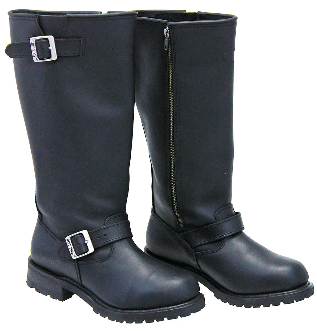 Men's 16 in Tall Engineer Zipper Boots Wide #BM1444ZWK - Image 4