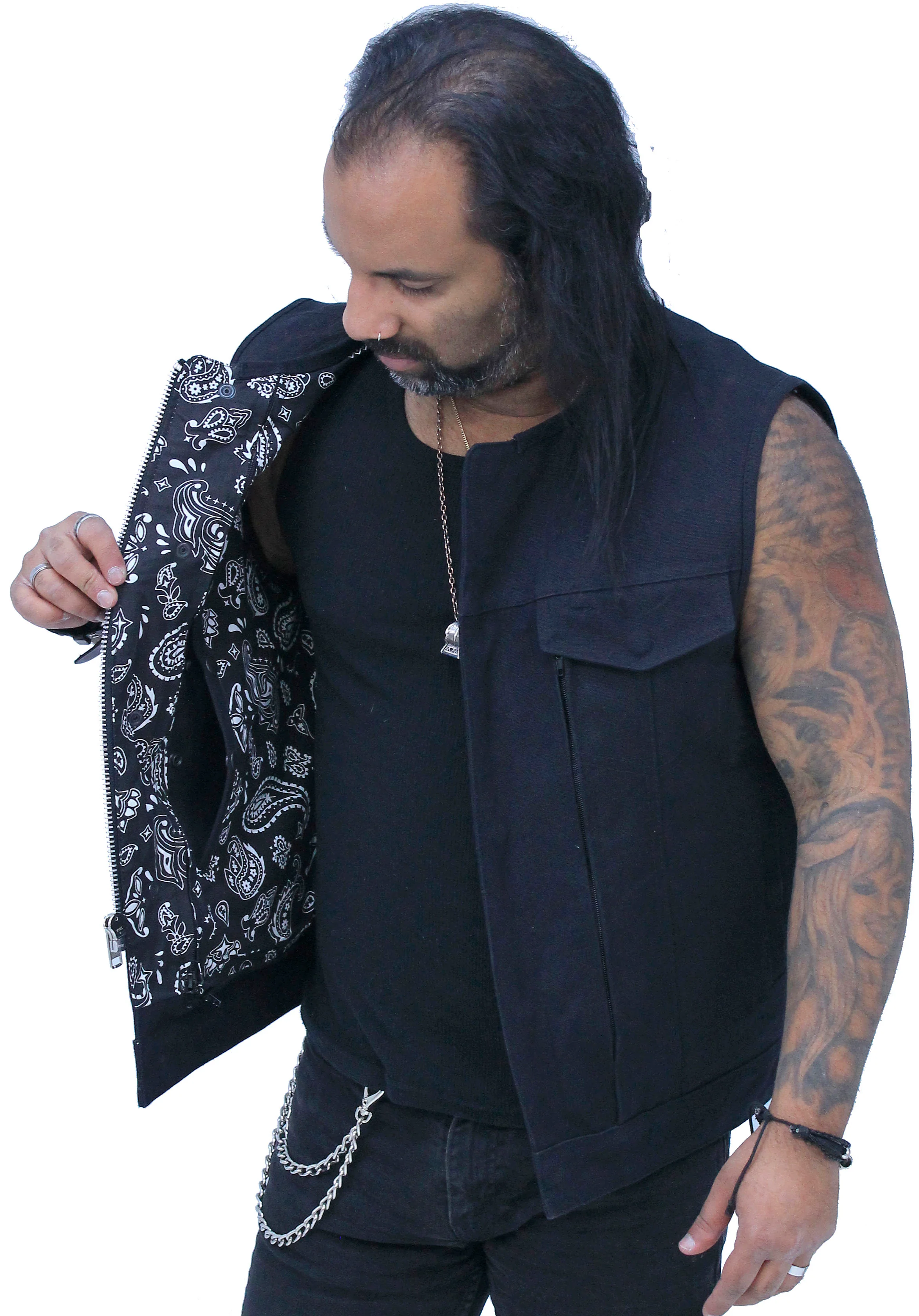 Men's 20oz Heavy Canvas Club Vest w/Easy Access Pocket #VMC6370ZK - Image 4