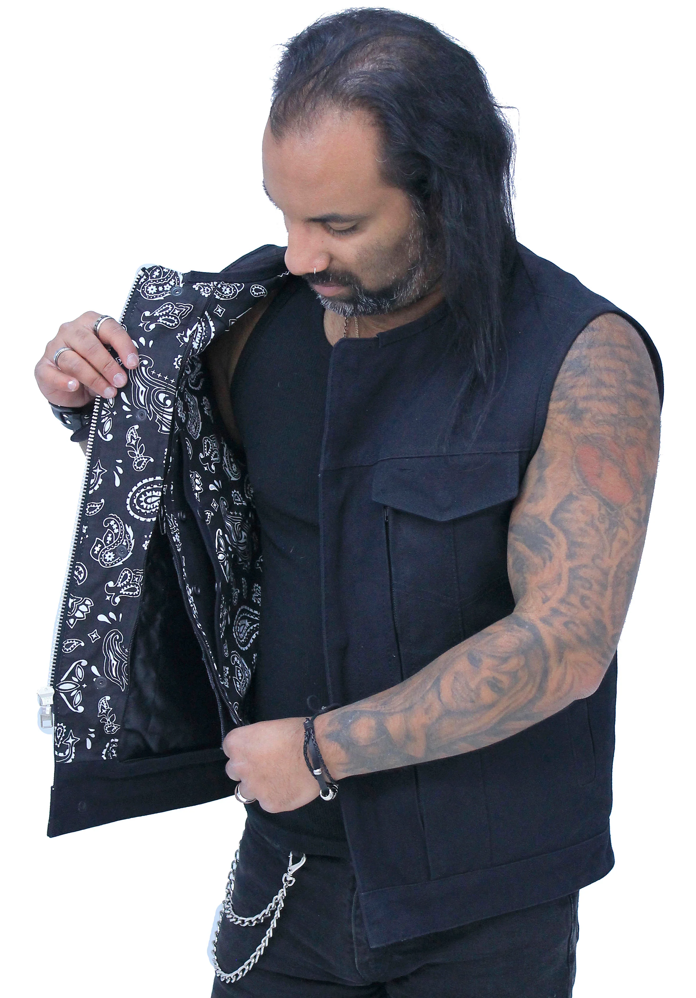 Men's 20oz Heavy Canvas Club Vest w/Easy Access Pocket #VMC6370ZK - Image 5