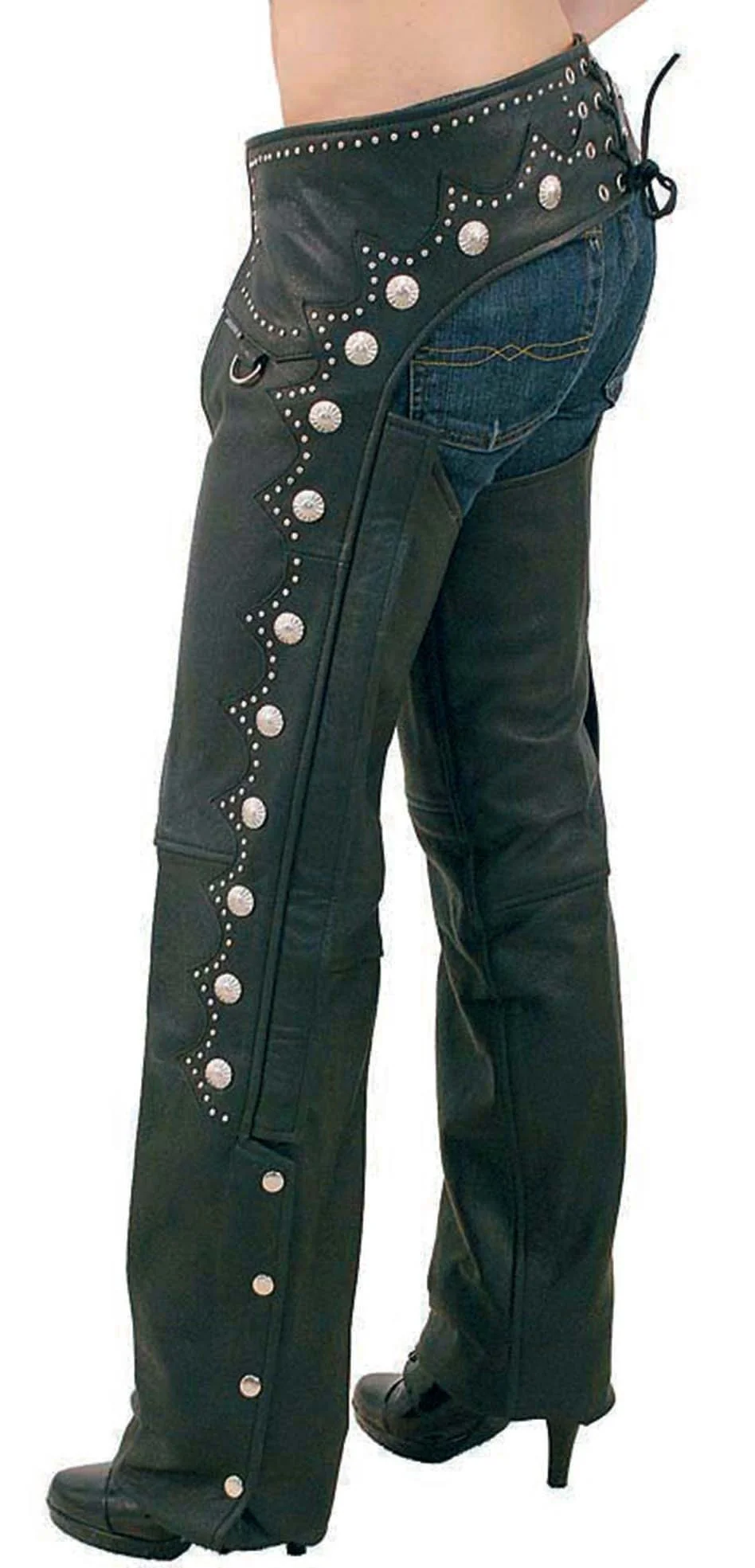Premium Leather Western Chaps (3X-5X only) #C5076SK - Image 3