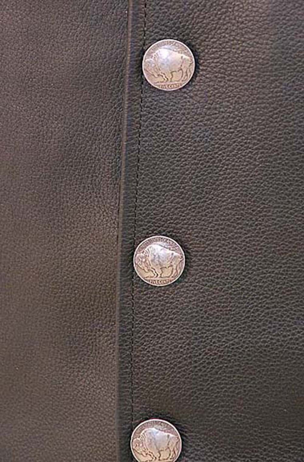 Premium Buffalo Nickel Snap Vest w/Concealed Pockets #VM3701NGLK - Image 4