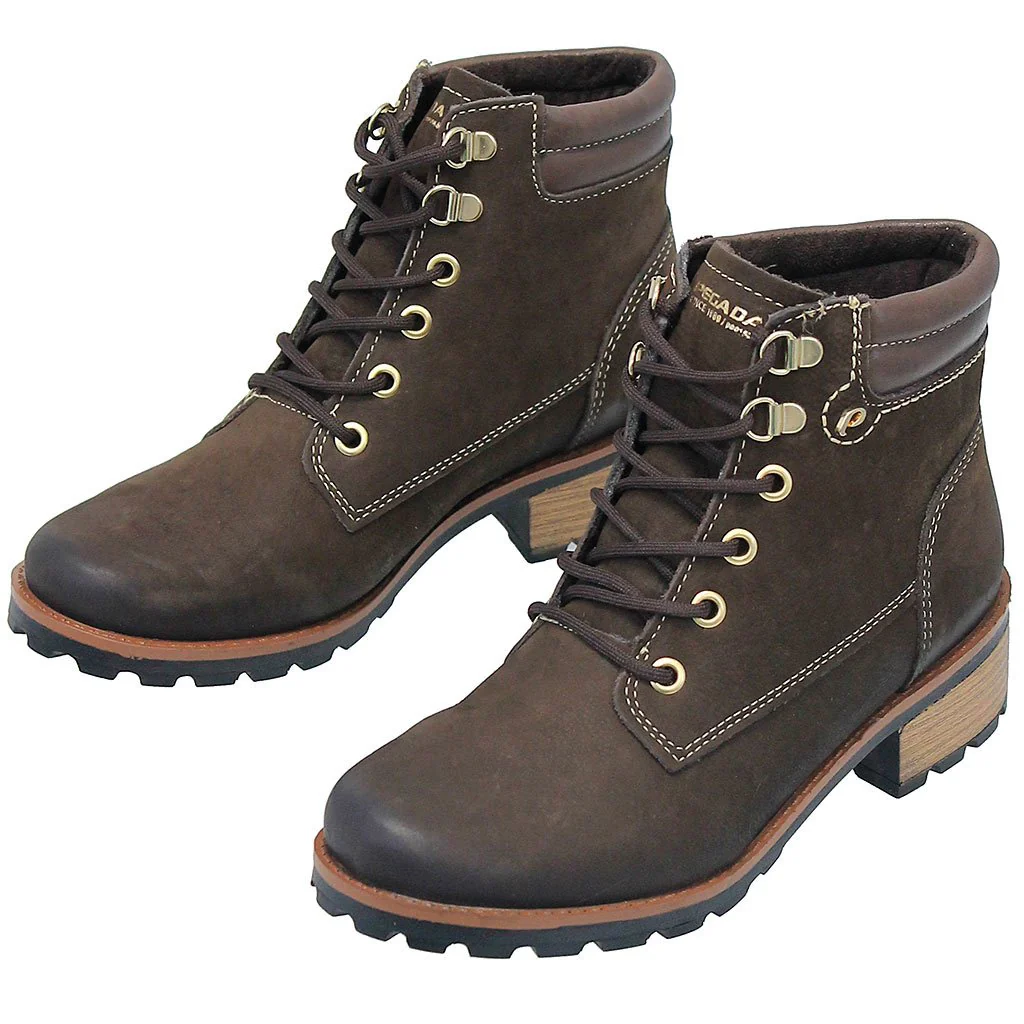 Rustic Brown Lace-Up Ankle Boot #BL140115LN () - Image 4