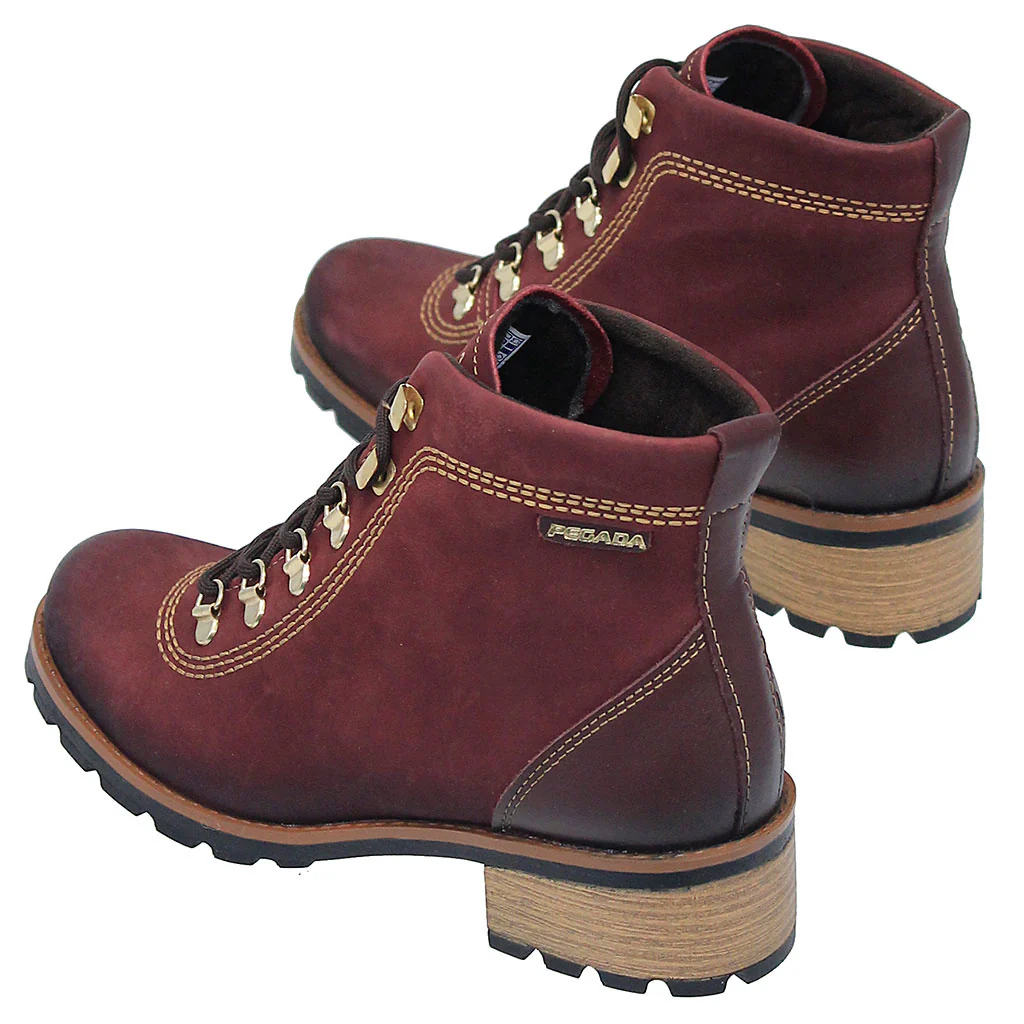 Rustic Red Lace-Up Ankle Boot #BL140610LR () - Image 3