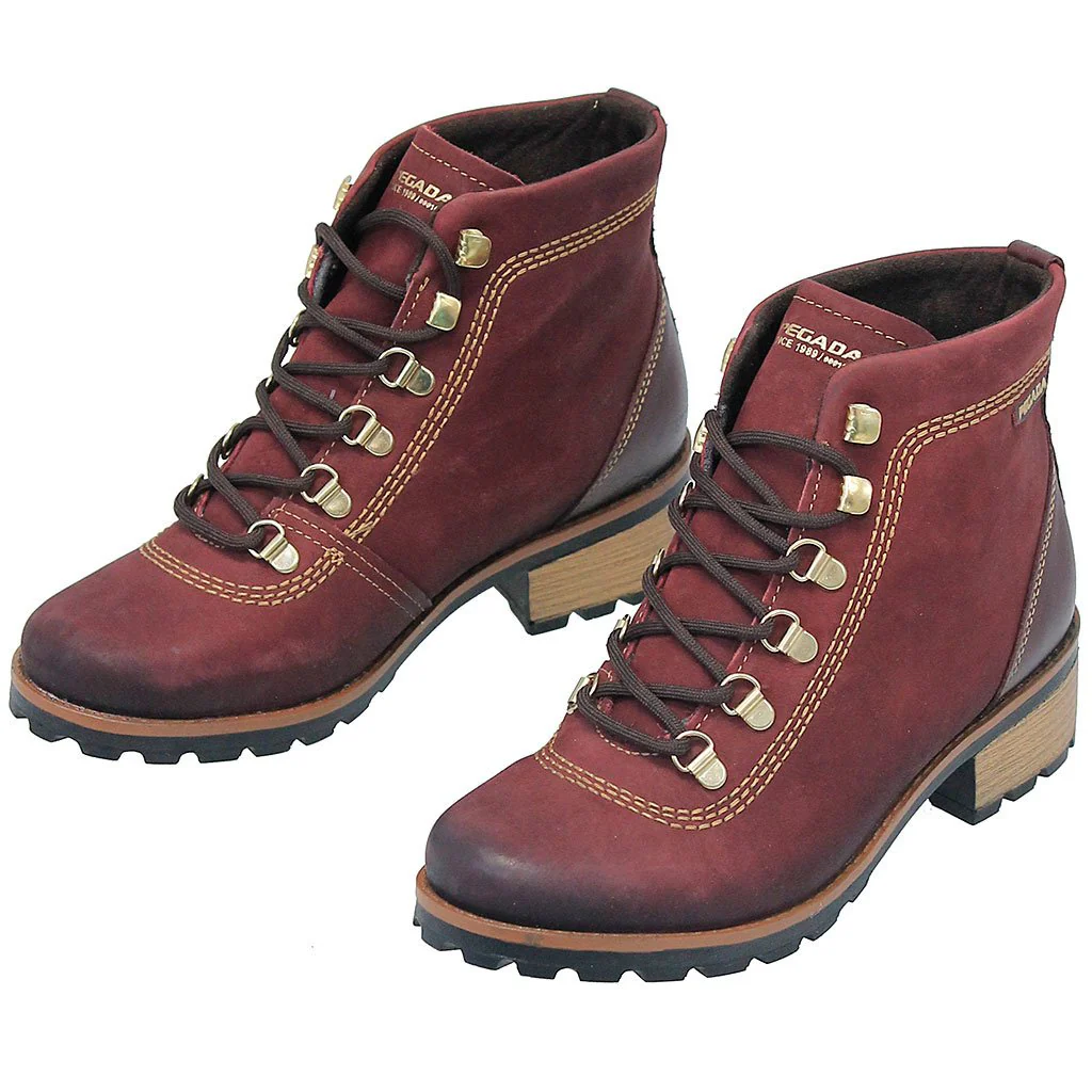 Rustic Red Lace-Up Ankle Boot #BL140610LR () - Image 4