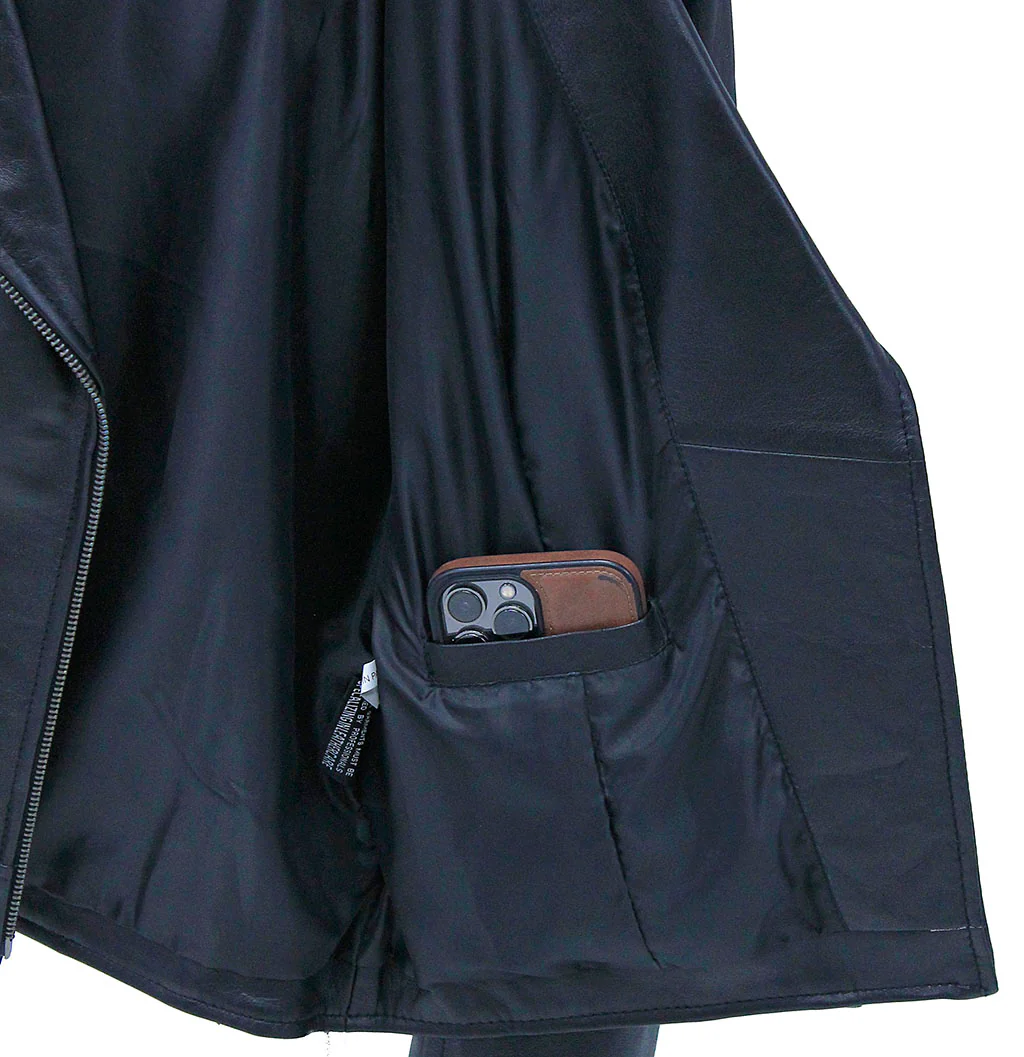 Women's Super Soft Lambskin Motorcycle Jacket #L15070K - Image 5