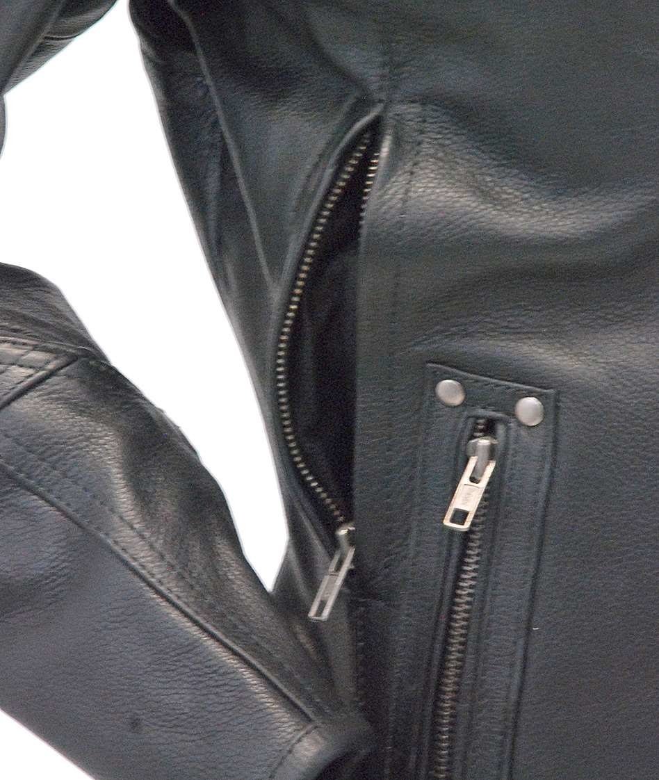 Women's Ultimate Black Racer Vented Motorcycle Jacket #L68330VZRK (XS-L) - Image 6